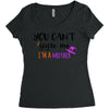 you can't scare me i'm a mother Women's Triblend Scoop T-shirt