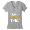 kings are born in 1969 Women's V-Neck T-Shirt