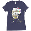 leaf cartoon Ladies Fitted T-Shirt