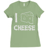 i love cheese Ladies Fitted T-Shirt