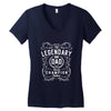 The Legendary Dad World Champion Women's V-Neck T-Shirt