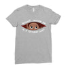 October Peeking Out Baby Boy Ladies Fitted T-Shirt