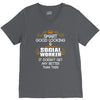 Smart Good Looking Social Worker Doesnt Get Better Than V-Neck Tee