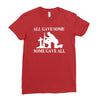all gave some fallen soldier Ladies Fitted T-Shirt