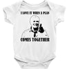 i love it when a plan comes together Baby Bodysuit