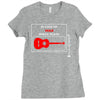 anti war guitar folk music writers Ladies Fitted T-Shirt