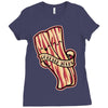 bacon forever Ladies Fitted T-Shirt