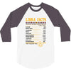 Libra Facts Zodiac 3/4 Sleeve Shirt