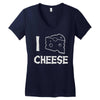 i love cheese Women's V-Neck T-Shirt