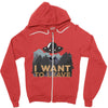 I Want to Leave Zipper Hoodie