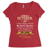 october girl Women's Triblend Scoop T-shirt