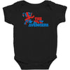 1970s retro tv show the new avengers Baby Bodysuit