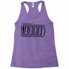 powered by adhd Racerback Tank