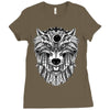 wolf Ladies Fitted T-Shirt
