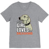 This Girl Loves Her Dachshund V-Neck Tee