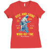 work out time Ladies Fitted T-Shirt