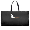unicorn scooting on the floor Weekender Totes