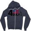 july 4 independence day Zipper Hoodie