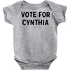 vote for cynthia Baby Bodysuit