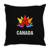 Canada Leaf LGBT Throw Pillow