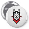 Siberian Husky Pin-back button