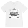 Dear Daddy, Thanks for Being my Dad Baby Boy Letter to Father V-Neck Tee