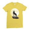 howl at the moon Ladies Fitted T-Shirt