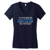 if i am ever on life support unplug me Women's V-Neck T-Shirt