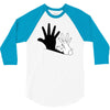 rabbit hand shadow 3/4 Sleeve Shirt