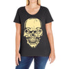 dead halloween head Ladies Curvy T-Shirt