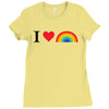 I Love Lgbt Ladies Fitted T-Shirt