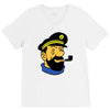 captain haddock tintin cartoon comic V-Neck Tee
