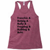 frenchies united Racerback Tank