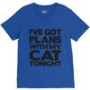 plans with my cats tonight V-Neck Tee