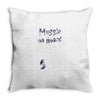 Muggle On Board Navy Throw Pillow
