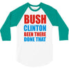 bush clinton large 3/4 Sleeve Shirt