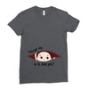July Peeking Out Baby Boy Ladies Fitted T-Shirt