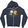 finn the cat &amp; jake the cat Zipper Hoodie