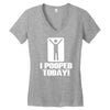 novelty funny humor tee graphic Women's V-Neck T-Shirt