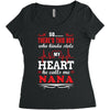 There's This Boy Who Stole My Heart He Calls Me Nana Women's Triblend Scoop T-shirt