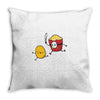french fried jason Throw Pillow