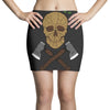 skull wood Mini Skirts