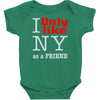 i only like ny as a friend Baby Bodysuit