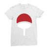 uchiha clan symbol crest   anime itachi sasuke naruto cosplay gift tee Ladies Fitted T-Shirt