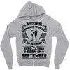 Never Underestimate Old Man Who Was Born September Zipper Hoodie