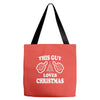 This Guy Loves Christmas Tote Bags