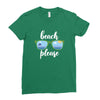 Beach Please Ladies Fitted T-Shirt