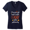 my favorite season is the fall of the patriarchy Women's V-Neck T-Shirt