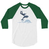 dolphin rider 3/4 Sleeve Shirt