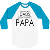 best dad get promoted to papa 3/4 Sleeve Shirt